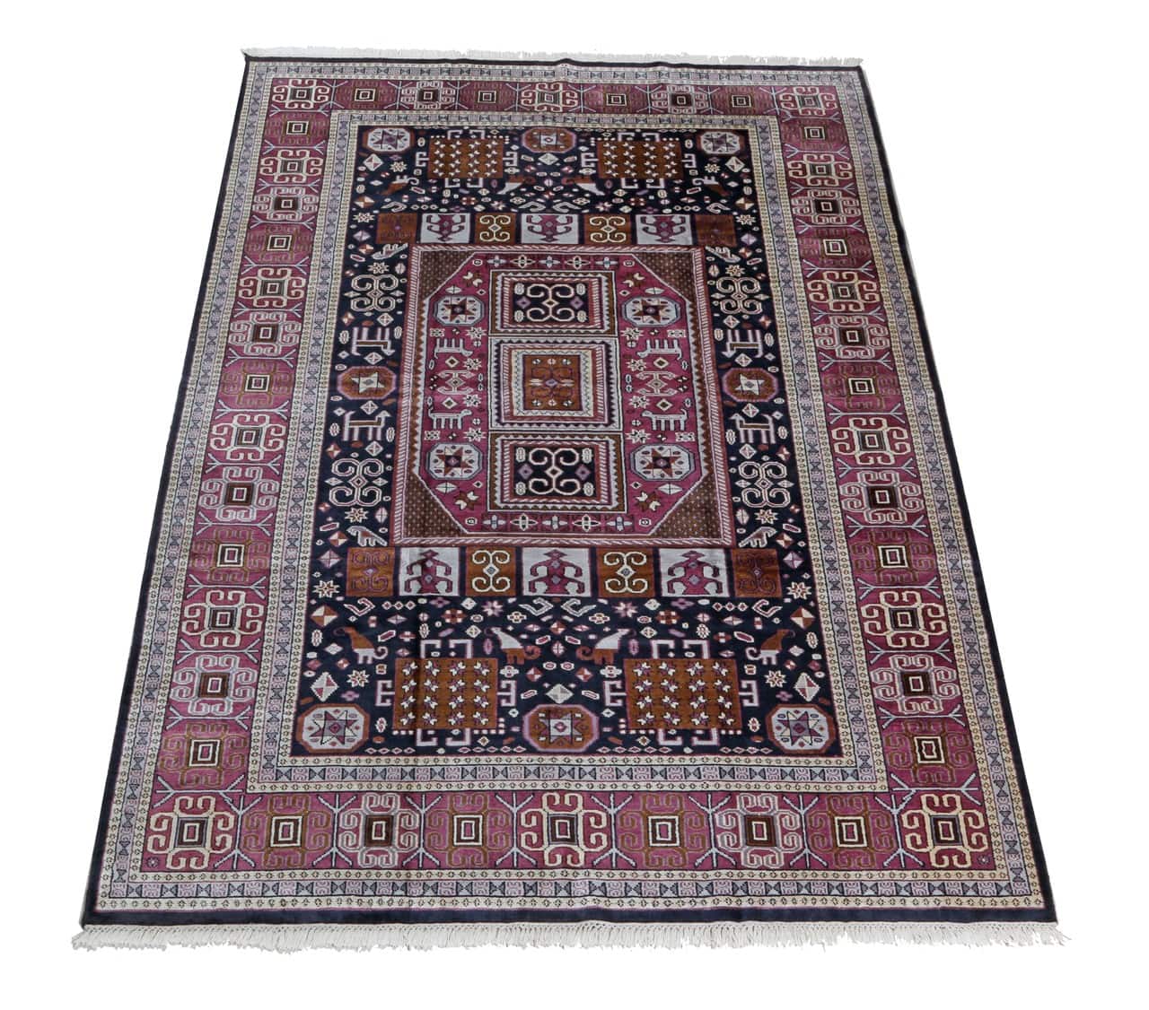 Tappeto Agra in Viscosa - Effetto Seta - Stile Orientale 320x209cm - Image 2
