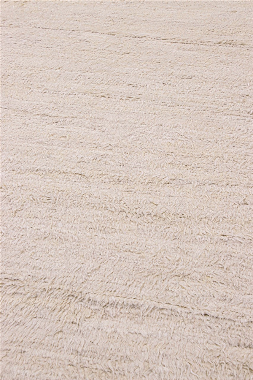 Tappeto design moderno bianco plain stile berbero, fatto a mano 406x294cm - Image 2