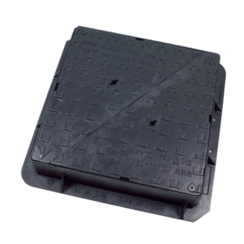 Double Triangle Ductile Iron Manhole Cover 675 x 675 x 150mm Carriageway - Image 2