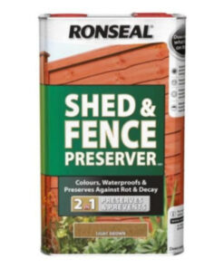 Ronseal Shed and Fence Preserver 5 Litres - All Colours