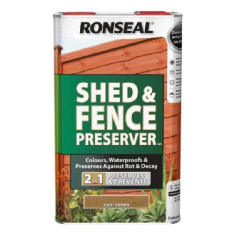 Ronseal Shed and Fence Preserver 5 Litres - All Colours - Image 10