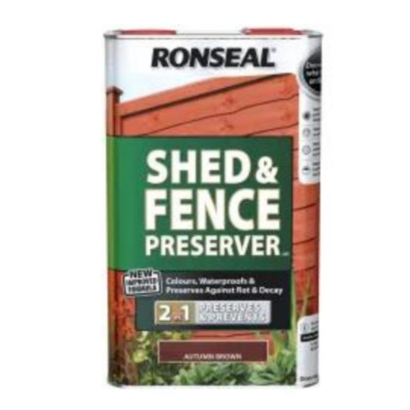 Ronseal Shed and Fence Preserver 5 Litres - All Colours - Image 6
