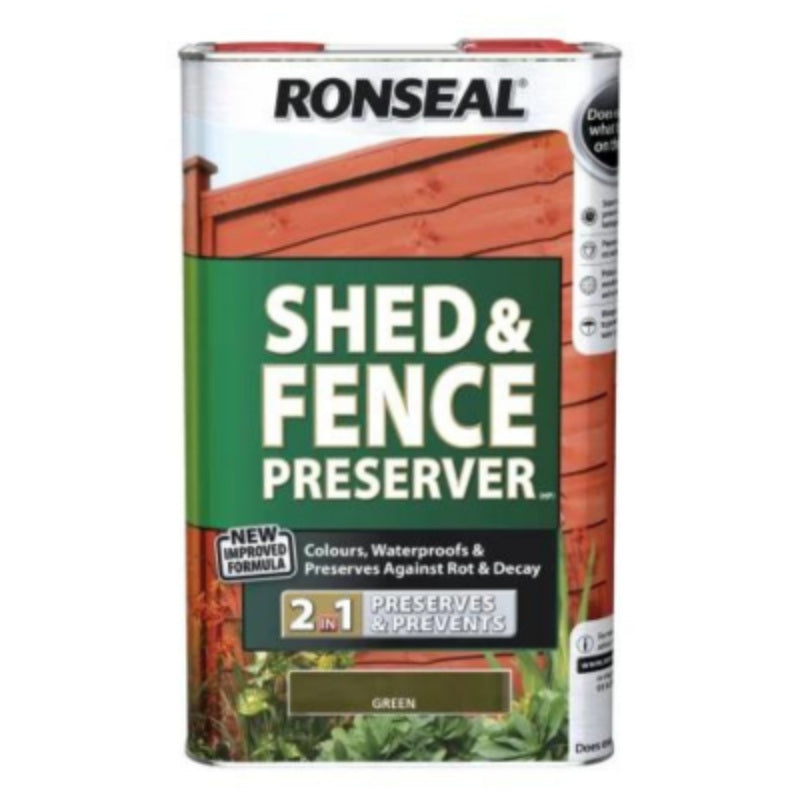 Ronseal Shed and Fence Preserver 5 Litres - All Colours - Image 7