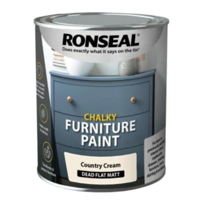 Ronseal Chalky Furniture Paint 750ml - All Colours - Image 8
