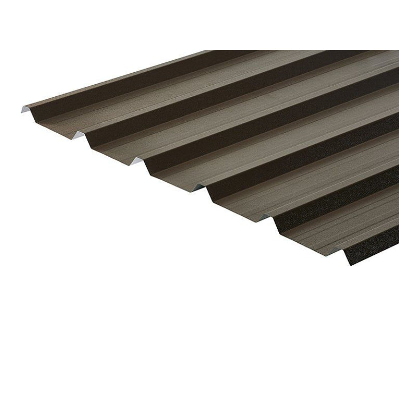 Cladco 32/1000 Box Profile PVC Plastisol Coated 0.7mm Metal Roof Sheet Van Dyke Brown - All Sizes - Image 29
