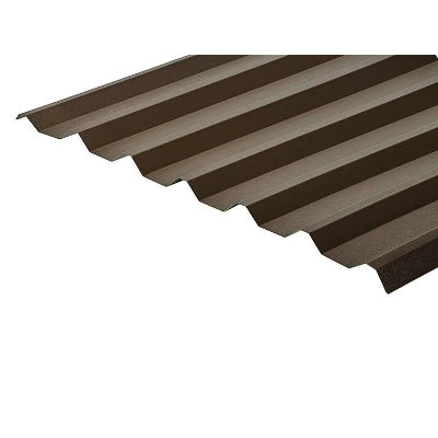 Cladco 34/1000 Box Profile PVC Plastisol Coated 0.7mm Metal Roof Sheet Van Dyke Brown - All Sizes - Image 63