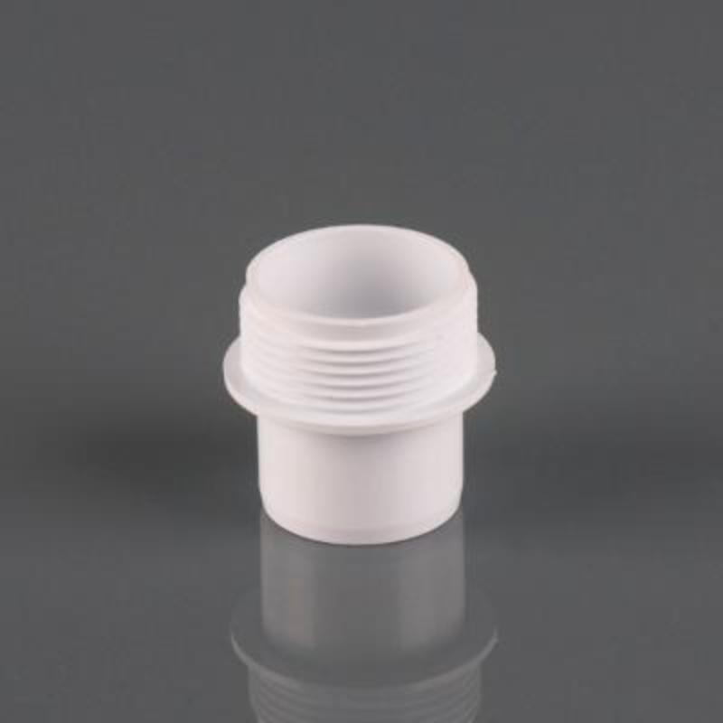 Brett Martin MuPVC Solvent Weld Waste 32mm Male Iron Adaptor - Grey Olive