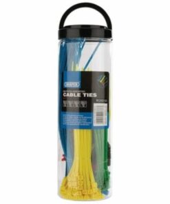 Draper Assorted Couloured Nylon Cable Tie Pack (Pack of 650)